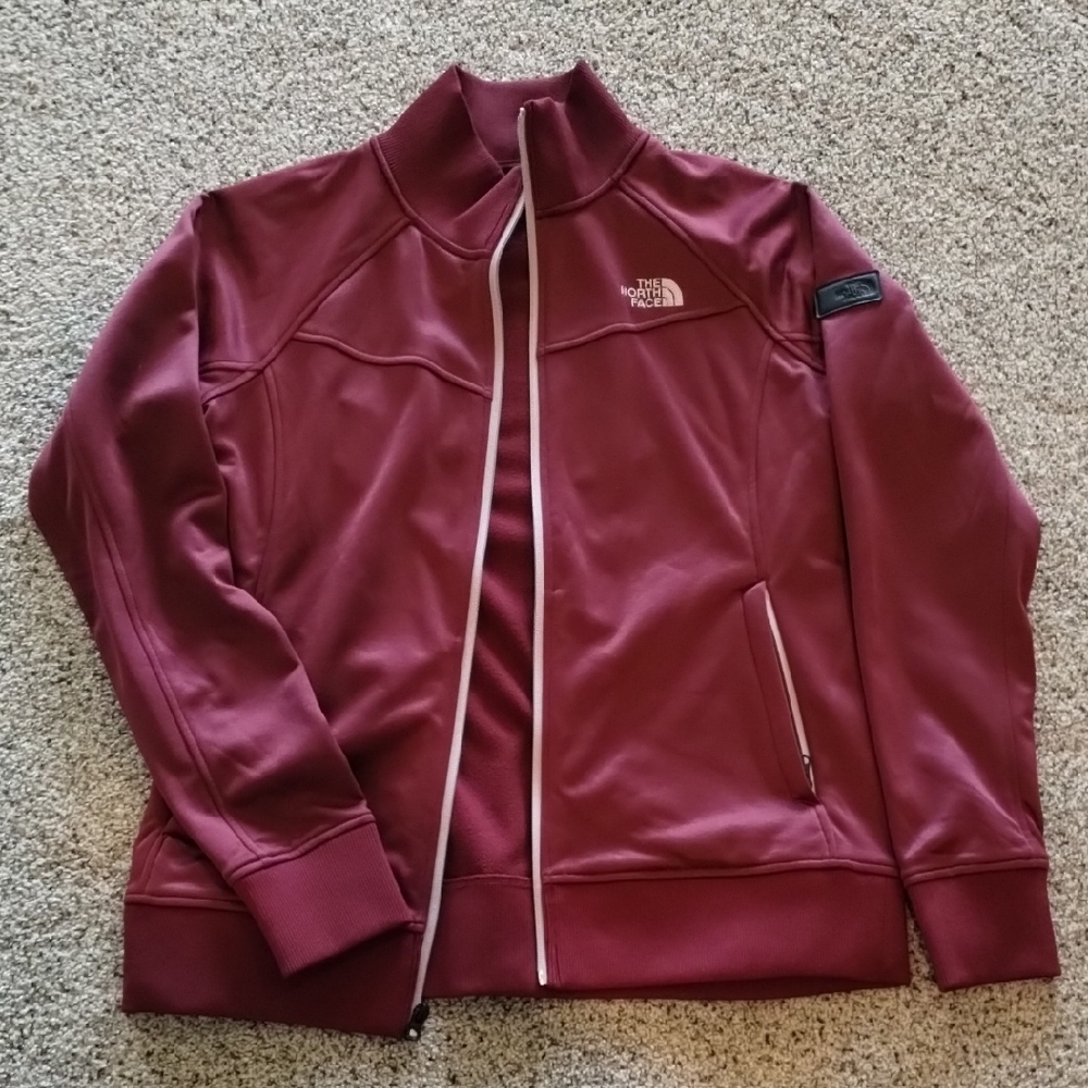 The North Face Maroon Full-Zip Jacket